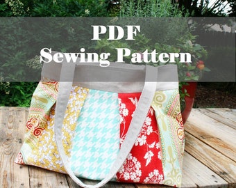 Pleated Bag Pattern,Pleated Purse Pattern PDF Sewing Pattern Ebook Sewing Tutorial DIGITAL DOWNLOAD