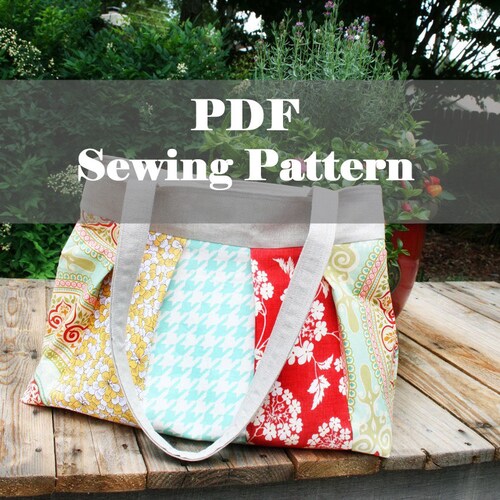 PDF Sewing Pattern Gathered or Pleated Tote Bag by Aivilo | Etsy