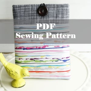 Kindle Paperwhite Case Sewing Pattern Tutorial How to Make kindle Cover tutorial DIY Pocket kindle sleeve PDF kindle travel Sleeve Ebook