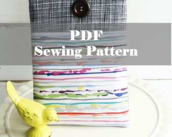 Kindle Paperwhite Case Sewing Pattern How to Make kindle Cover tutorial, DIY basic kindle sleeve,  PDF kindle travel Sleeve Ebook