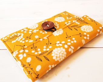 Mustard Yellow iPad Sleeve, iPad air case, ipad mini case, samsung tablet case,  ipad pro case, ipad pro sleeve in September Yellow Flowers