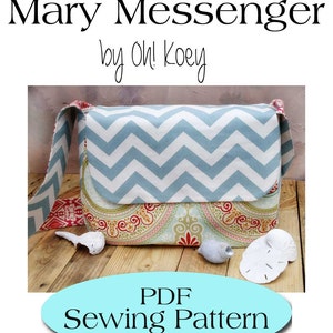 Messenger Bag Pattern, Diaper Bag Pattern PDF Sewing Pattern Ebook for Large Cross Body Overnight Bag Sewing Tutorial DIGITAL FILE image 4