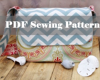 Mini Messenger Bag Pattern,Purse Pattern PDF Sewing Pattern Ebook Sewing Tutorial INSTANT DOWNLOAD