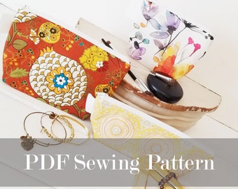 Cosmetic Bag Set Pattern, Three sizes zipper Bag Pattern, Makeup Bag Pattern PDF Sewing Pattern Ebook Sewing Tutorial, DIGITAL Delivery