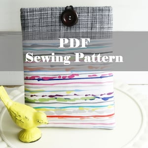 iPad Sleeve with Pocket Pattern , iPad Case Pattern, iPad Cover PDF Sewing Pattern Ebook Sewing Tutorial, INSTANT Download