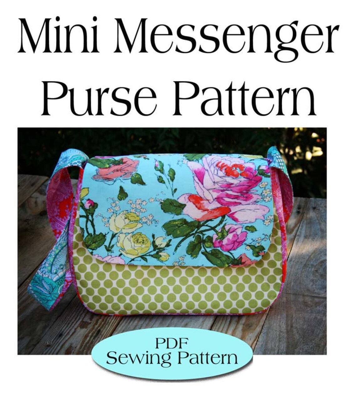 Mini Messenger Bag Patternpurse Pattern PDF Sewing Pattern Etsy
