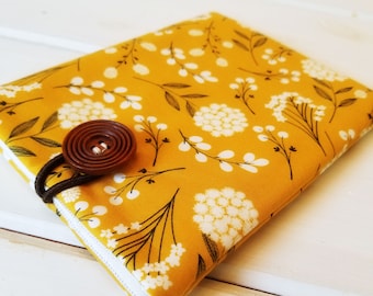 13" macbook air case, 11 September Flower macbook sleeve,  Mustard Yellow laptop cases, 13 macbook Bag, Lenovo laptop sleeve, computer case