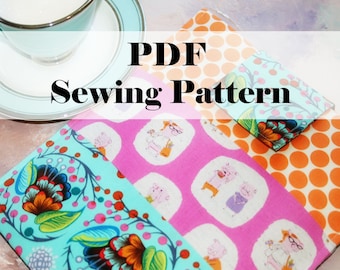 iPad Sleeve Pattern , iPad Case Pattern, iPad Cover PDF Sewing Pattern Ebook Sewing Tutorial, Instant Delivery