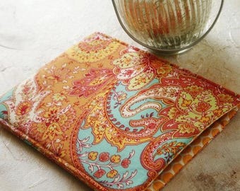 15 MacBook Case  MacBook 14 Sleeve in Orange Teal Paisley Laptop Bag Lenovo Case Surface Pro Case Travel Bag Gift for Women College Graduate
