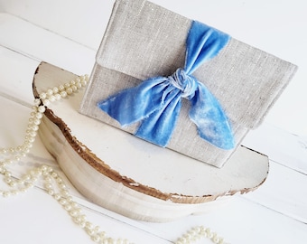 Linen Kindle Paperwhite Case Velvet Ribbon Kindle Oasis Sleeve covers Foldover Envelope Pouch Boho Vibes Neutral Gift for Linen Anniversary