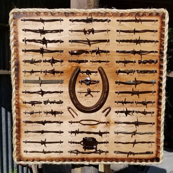 barbed wire display
