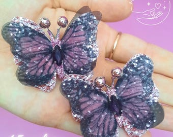 Schmetterling Haarspange Schmetterling Pin Schmetterlinge Haarspange Sparkle Haarschmuck für Mädchen Kinder Kinder Frauen Geschenke für ihr Geburtstagsgeschenk
