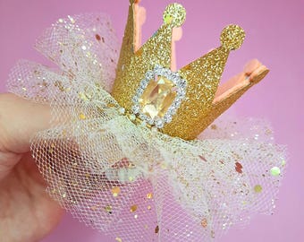 Princess Crown Birthday Crown Baby Headband Crown Gold Hair