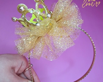Coroa de princesa, coroa dourada, coroa azul, coroa de bebê, coroa real feita à mão, acessório de cabelo para meninas, crianças, presentes para crianças, presente de aniversário