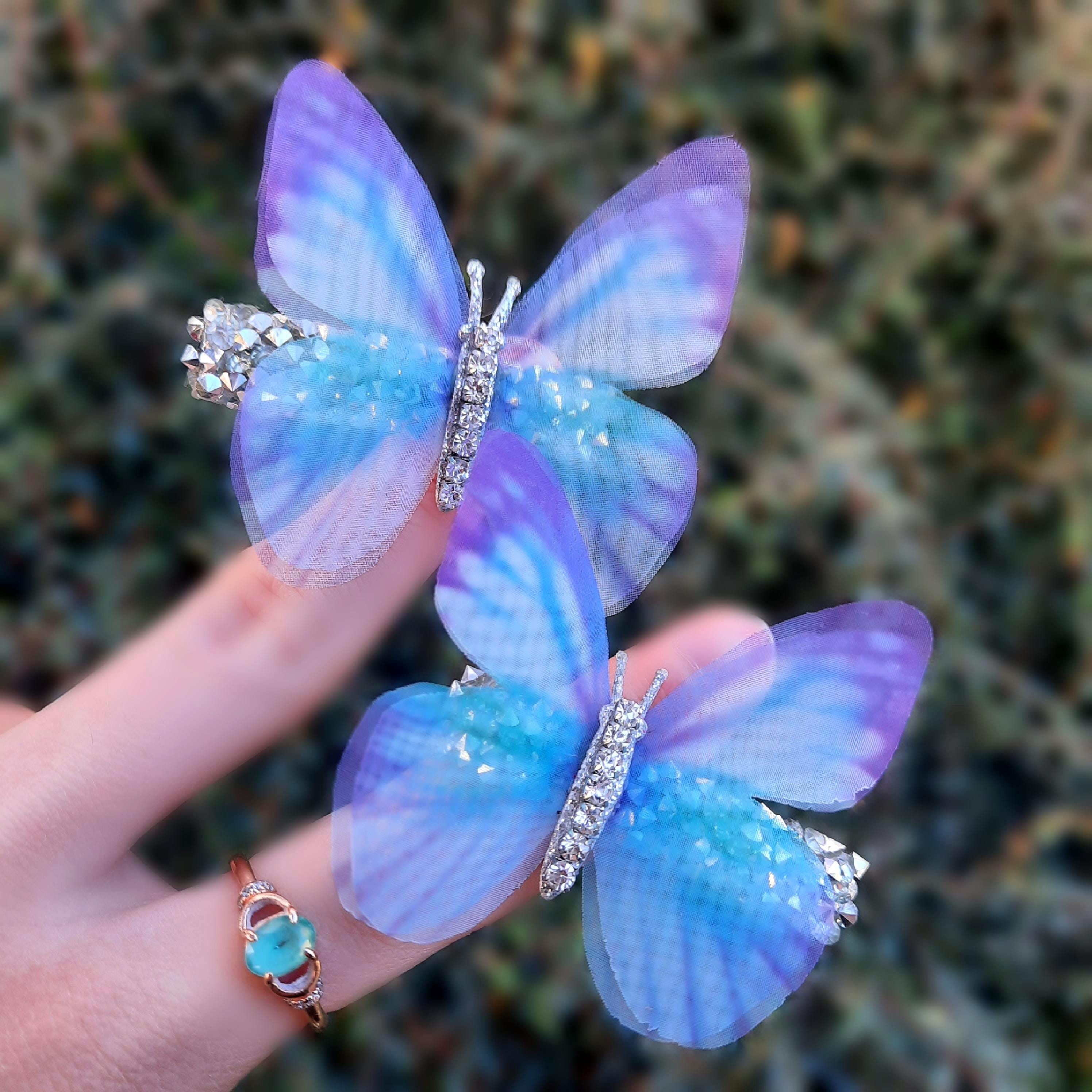 Chiffon Butterfly Hair Clip: Hair Accessories on Alligator Clip