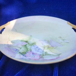 Vintage Floral Pattern Plate/Platter.  Possibly hand painted