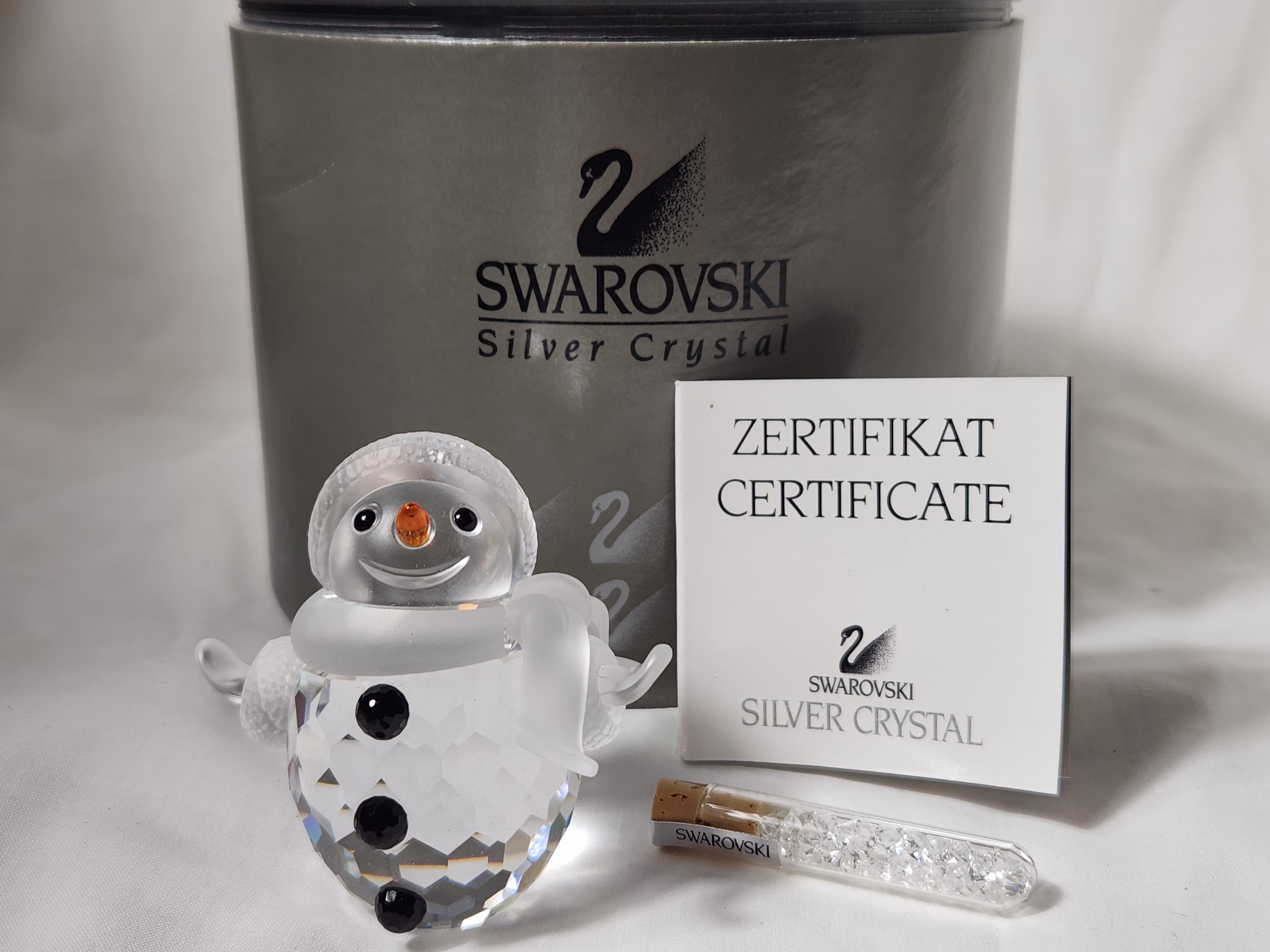 Swarovski Figurines Snowman - Etsy