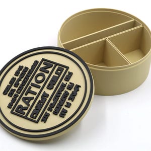 Metal Gear Solid Delta inspiriert Ration Lagerung Wanne Solid Snake Container Strumpf Füllstoff