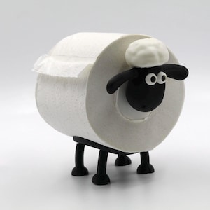 Cute Wallace & Gromit Shaun The Sheep Inspired Toilet Roll Paper Storage Holder