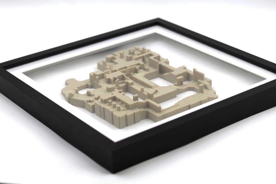 Mapa de Counter-Strike en 3D para pared, marco de CSGO y CS2 - Etsy España
