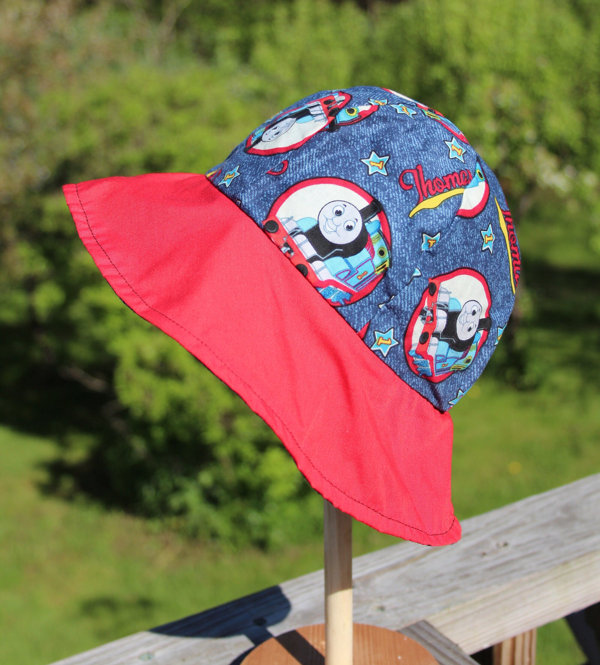 Reversible Cotton Bucket Hat With 