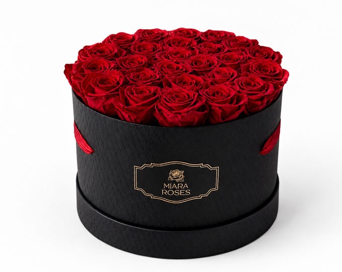 Impress Her With Personalized Preserved Rose Box That Stay Fresh For Years — Love Statement — Timeless Reminder of Importance and Presence