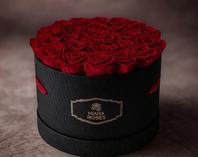 Impress Her With Personalized Preserved Rose Box That Stay Fresh For Years — Love Statement — Timeless Reminder of Importance and Presence