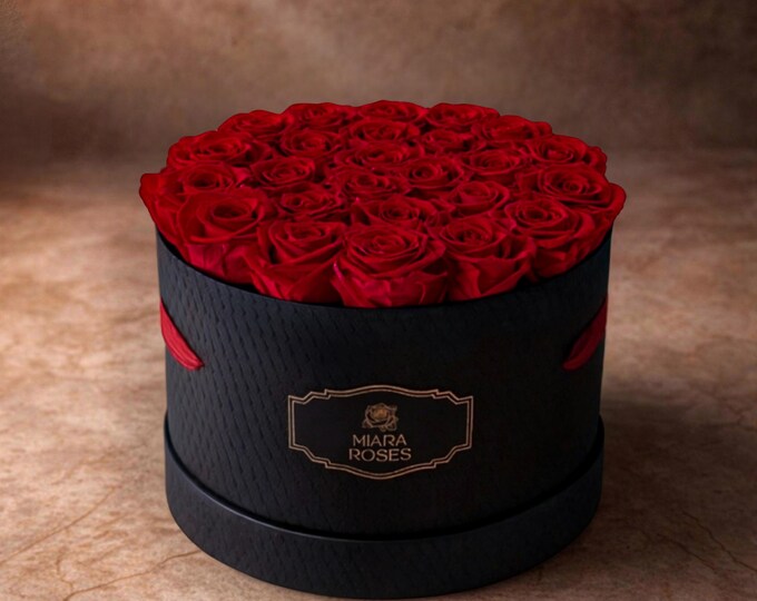 Impress Her With Personalized Preserved Rose Box That Stay Fresh For Years — Love Statement — Timeless Reminder of Importance and Presence