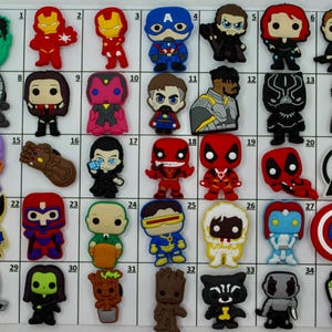 Superhero Shoe Charms. Hero shoe charm. Super heroes Shoe Charms. Cute Heroic Shoe Charms. Perfect Gift for the holidays.