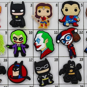 Superhero Shoe Charms. Hero shoe charm. Super heroes Shoe Charms. Cute Heroic Shoe Charms. Perfect Gift for the holidays. Christmas charm