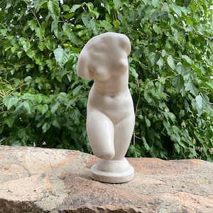Molded Marble Aphrodite Torso: Classical Goddess Sculpture