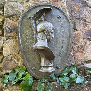 Relieve de Ares en mármol moldeado - Acabado bronce