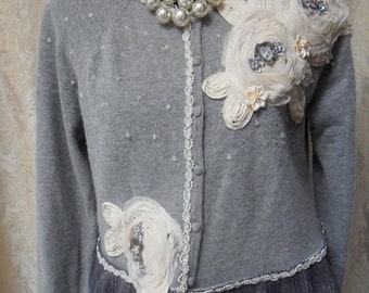 ☆関税込☆ROMANTIC CROWN☆COZY FLOWER KNIT CARDIGAN☆ (ROMANTIC