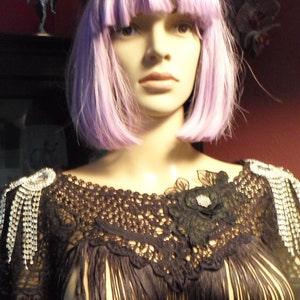 CAPELETE  Gorgeous, Short Cover Up, Dripping with Rhinestones,  ONE of a KIND