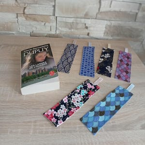 Japanese-inspired fabric bookmark