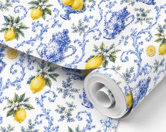 Chinoiserie & Lemons Wrapping Paper