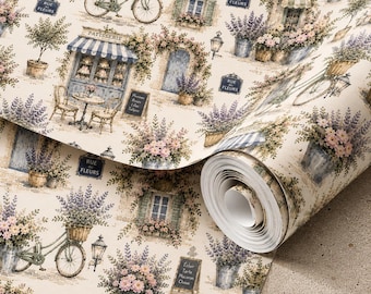 Paris Flower Market Wrapping Paper