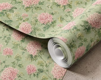 Hydrangea Garden Wrapping Paper