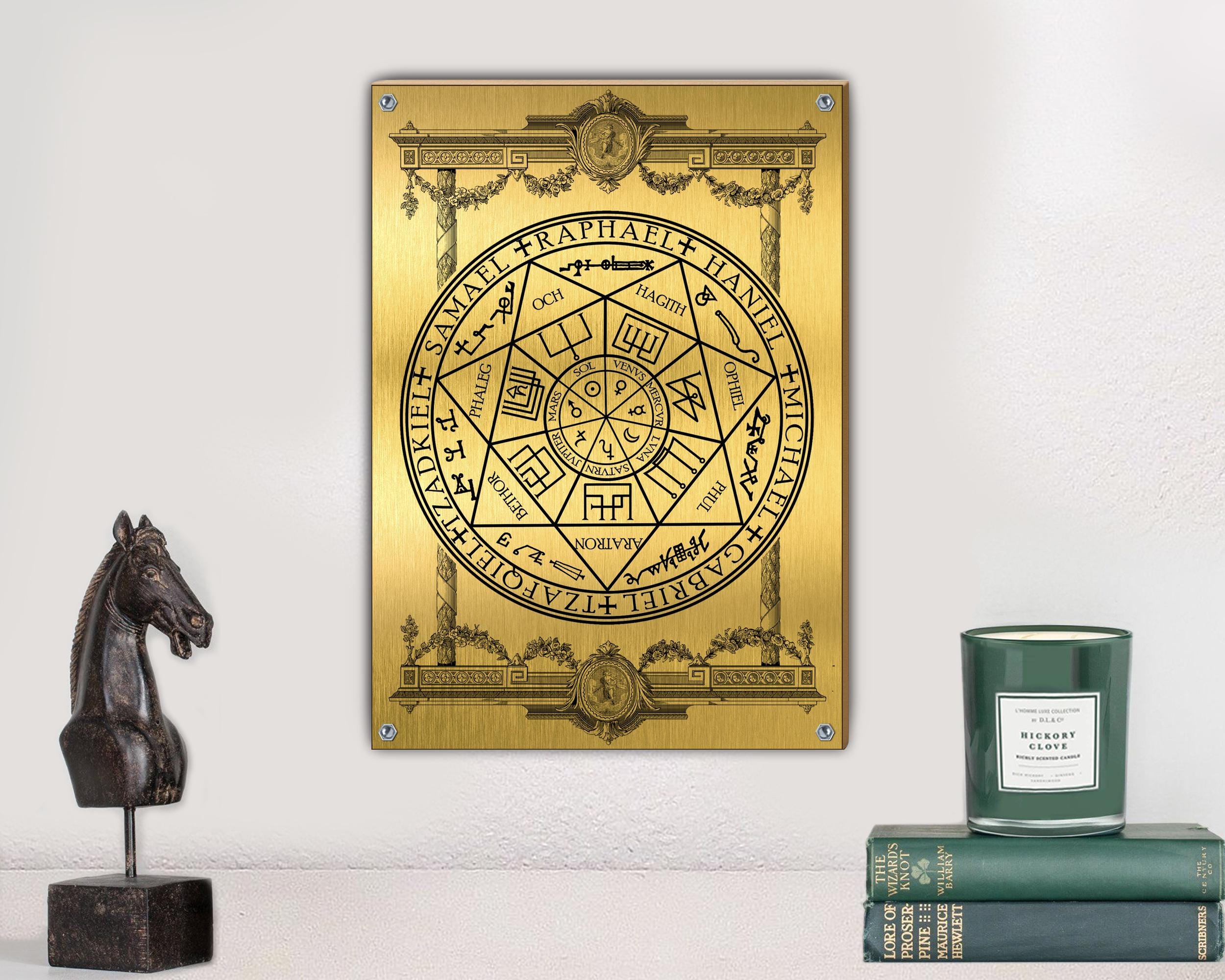Seven Archangels Seal Plaque: Magic Occult Art, Samael Raphael