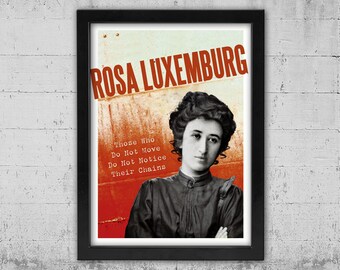 Rosa Luxemburg Framed Canvas Print: Revolutionary Socialist Wall Art (12x16 inches)