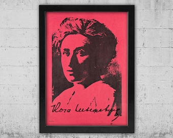 Rosa Luxemburg Framed Canvas Print: Revolutionary Socialist Wall Art (12x16 inches)