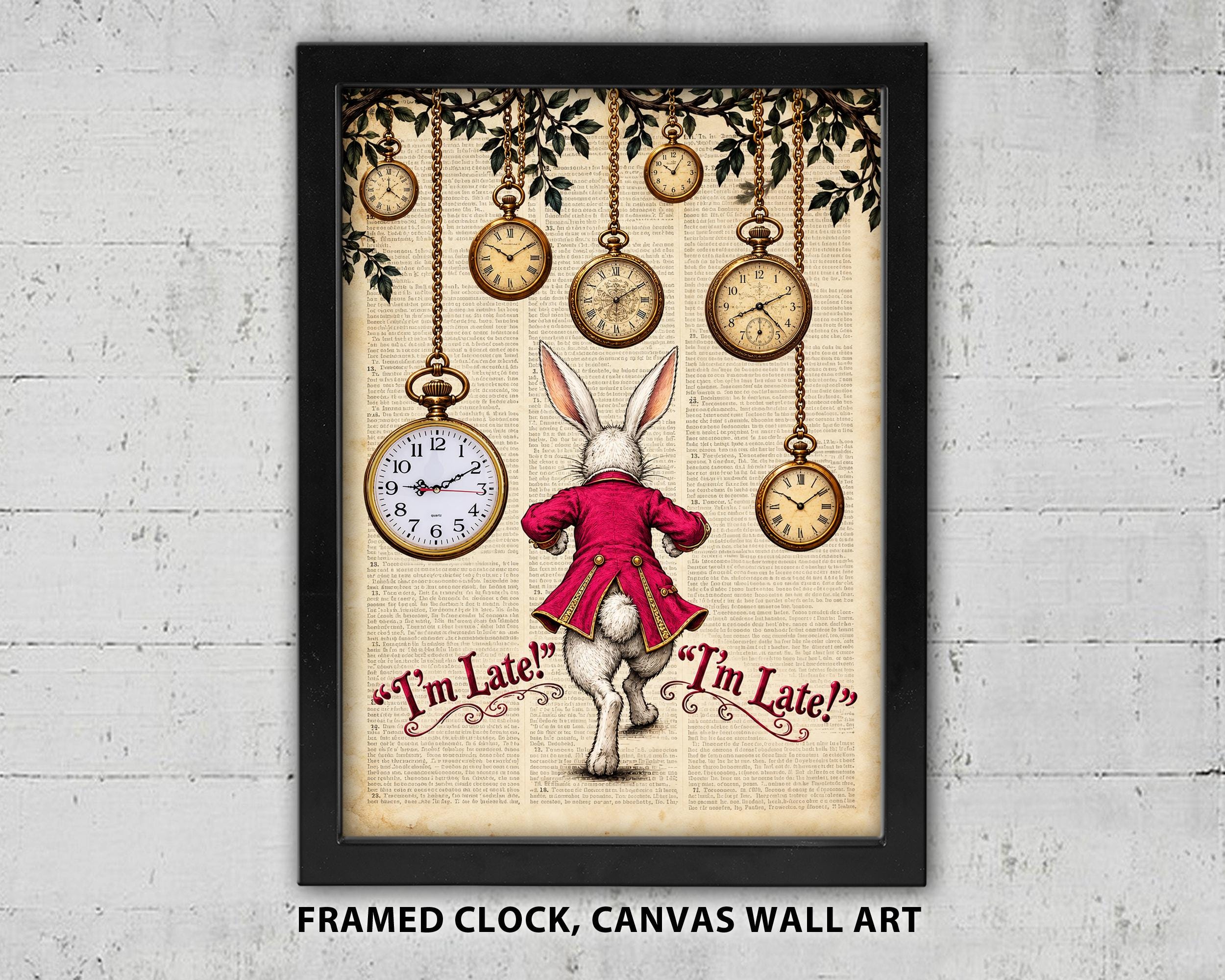 Alice in Wonderland Rabbit Clock - Etsy