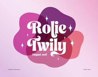 Rolie Twily Font: Curly Modern Serif (OTF, TTF, WOFF2)