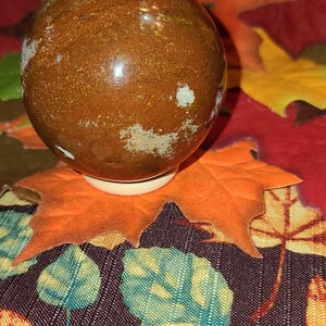 Red jasper sphere