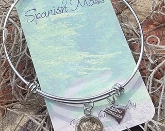Spanish moss bangle from South Carolina. Piece of South Carolina in jewelry