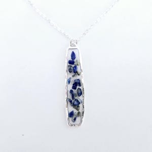 Lapis lazuli necklace gemstone pendant spiritually believed to support wisdom, truth, friendship, enlightenment. lapis crystal jewelry
