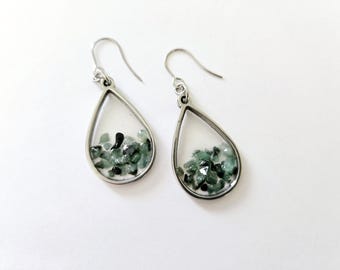 May birthstone Emerald gemstone earrings May birthday gift emerald birthstone earrings made in South Carolina Birthday Gift May birth month