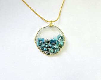 Birthstone jewelry December birthday gift turquoise pendant December birthstone necklace made in South Carolina jewelry turquoise birthstone