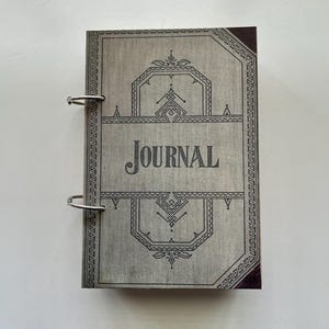 Handmade Vintage Style Hard Cover Journal with Pockets, Ephemera, Coffee Dyed Papers and More