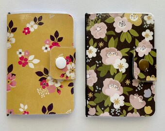 Set if 2 Sweet Little Laminated Journals or Notebooks with Snap Closures